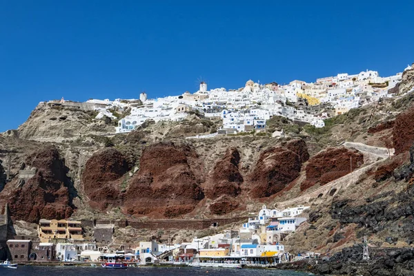 Landskap Oia Stad Santorini Island — Stockfoto