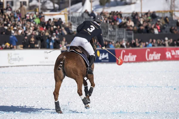 Moritz Janeiro 2016 Ações Jogo Copa Mundo Pólo Neve Moritz — Fotografia de Stock