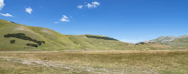 Vale Castelluccio Norcia — Fotografia de Stock