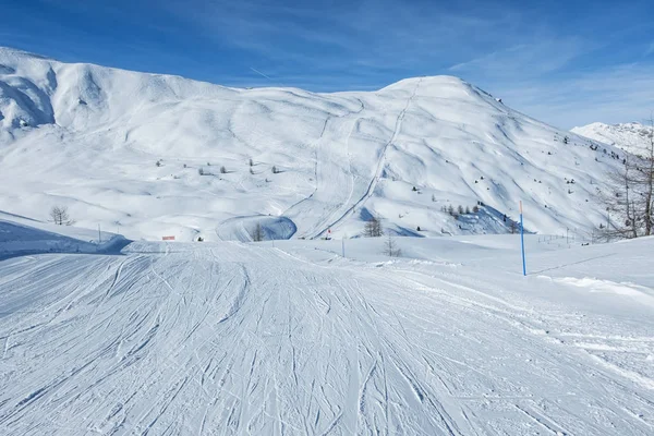 Piste Ski Des Montagnes Bormio — Photo