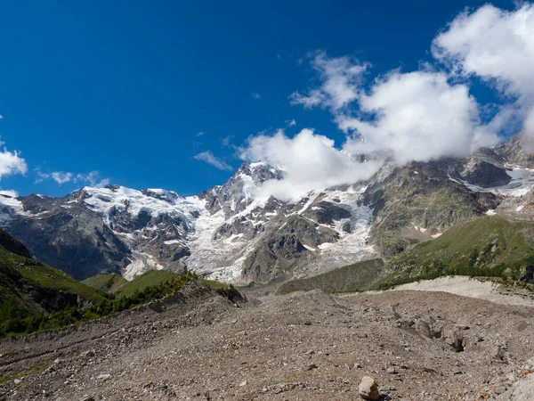 Vrchol Dufourspitze Macugnaga Valley — Stock fotografie