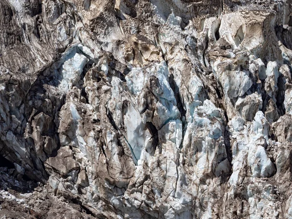 Glacier Moraine Dufourspitze Mountain Italian Alps — Stock Photo, Image