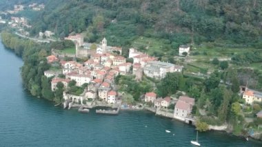 Corenno Plinio 'nun hava görüntüsü