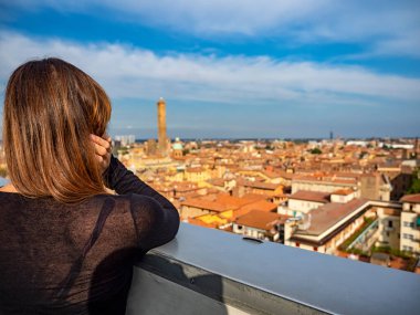 San Petronio terasından Bologna manzarası