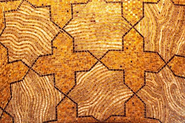 Textura Vintage Detalhe Bela Velha Ruína Abstrato Mosaico Cerâmico Adornado — Fotografia de Stock