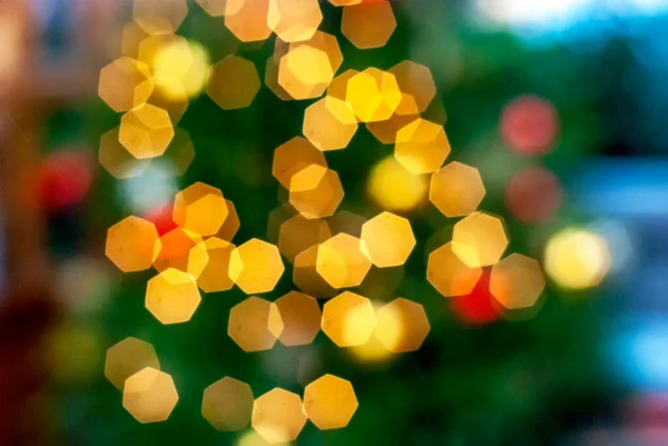 Albero di Natale luci sfondo. — Foto Stock