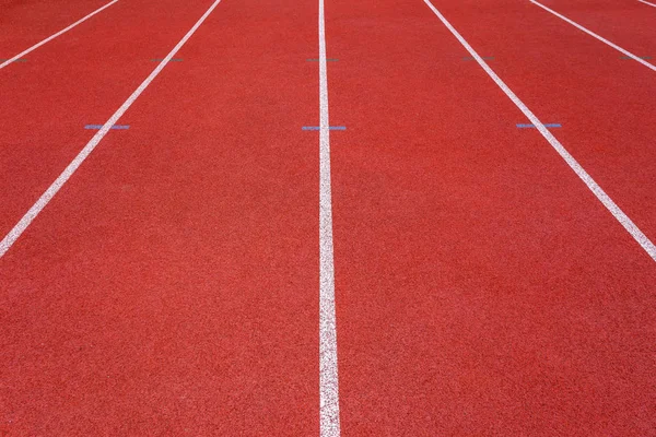 Las Líneas Blancas Del Estadio Textura Del Hipódromo Carreras Caucho —  Fotos de Stock