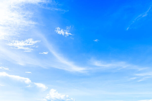 blue sky background texture with white clouds.