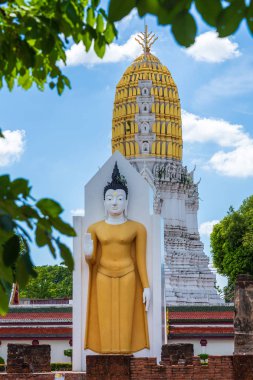 Buddha statue at Wat Phra Si Rattana Mahathat also colloquially referred to as Wat Yai is a Buddhist temple (wat) It is a major tourist attraction Phitsanulok,Thailand. clipart