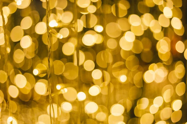 Renkli ışık Soyut dairesel bokeh Noel ve mutlu ne — Stok fotoğraf