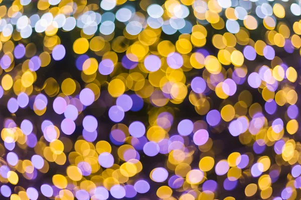 Renkli ışık Soyut dairesel bokeh Noel ve mutlu ne — Stok fotoğraf