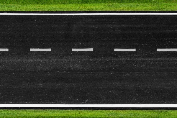 Asphalt road with marking lines white stripes texture Background — Stock Photo, Image