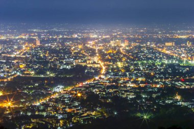 Tw Chiang mai, Tayland şehir merkezi üzerinde şehir manzarası görüntüleyin