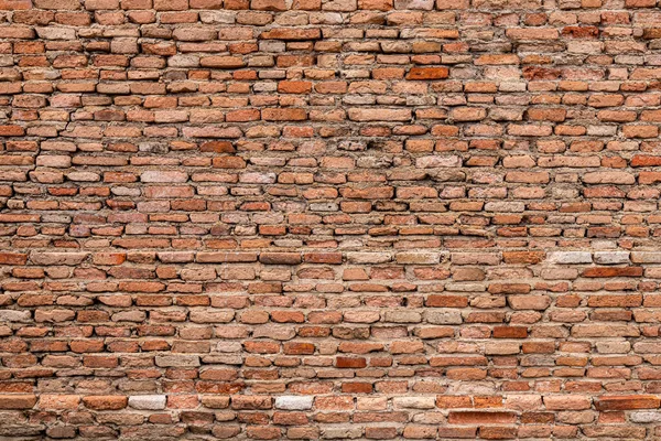 Tekstura starego ściany z cegły pomarańczowej duże tło — Zdjęcie stockowe