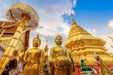Wat Phra Doi Suthep 'in Budist tapınağı olması Tayland' ın Chiang Mai şehrinde eski bir Tayland sanatı ve halka açık yeridir..
