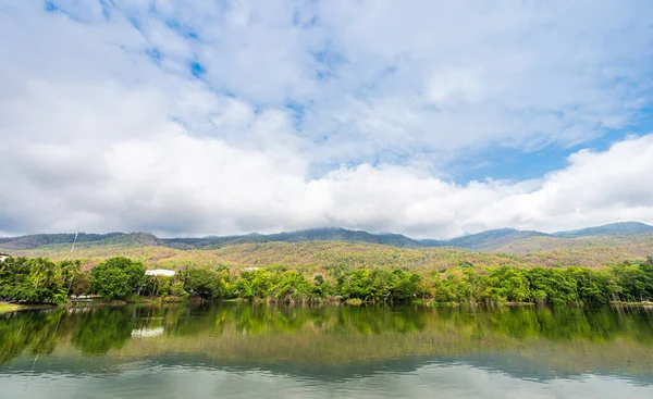 Landschaft Seeblick Der Ang Kaew Chiang Mai University Der Natur — Stockfoto