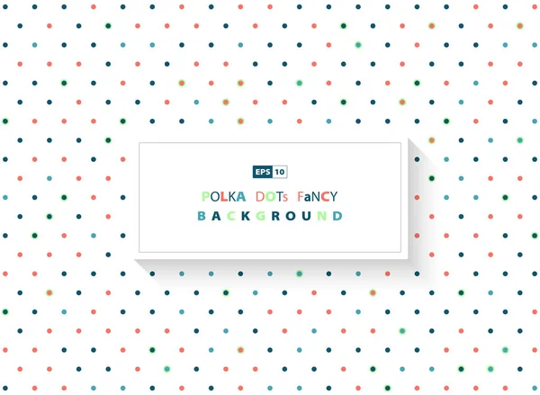 Abstrakt färgglada polka dot mönster design omslagsbilder. — Stock vektor