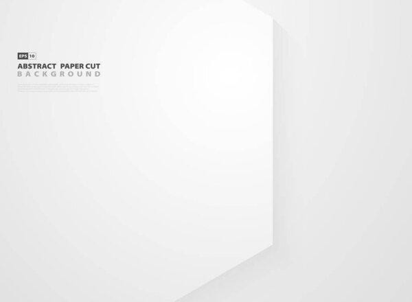 Abstract hexagon techno white gradient background. vector eps10