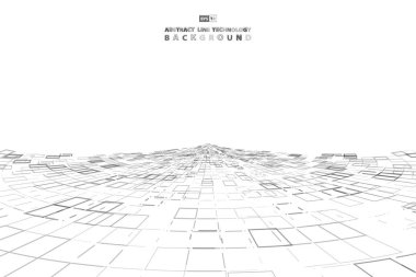 Soyut gri kare geometrik teknoloji kapak arka plan. 