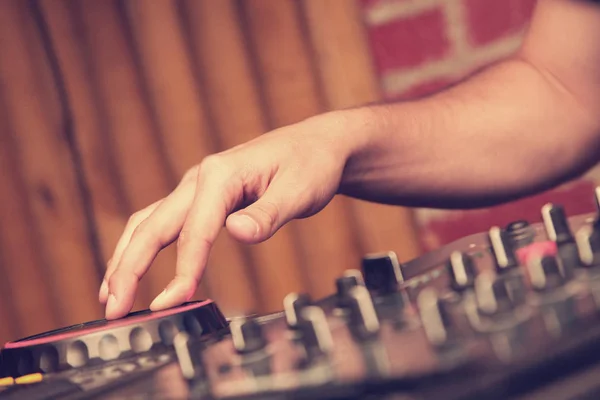Close Hand While Mixing — Stock Photo, Image