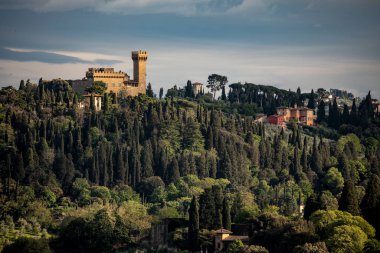 İtalya 'daki Floransa Duomo' nun üst görüntüsü