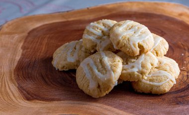 Şekerli limonlu kurabiye, vejetaryen tatlısı..
