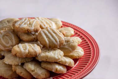 Şekerli limonlu kurabiye, vejetaryen tatlısı..