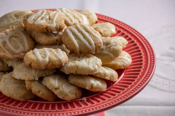 Galletas Limón Con Azúcar Dulces Veganos —  Fotos de Stock