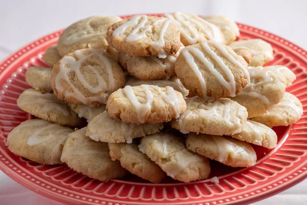 Galletas Limón Con Azúcar Dulces Veganos —  Fotos de Stock