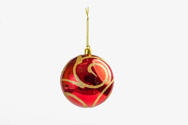 Christmas Ornament White Background Selective Focus — Stock Photo, Image