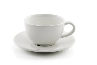 Kahve fincanı beyaz arka planda izole