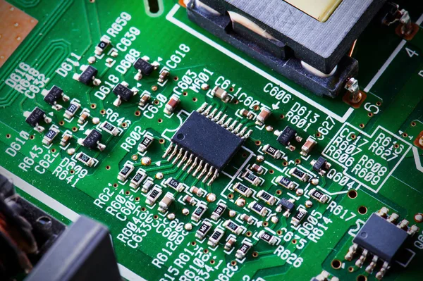 Abstract Microchip Circuit Board Computer — Stock Photo, Image