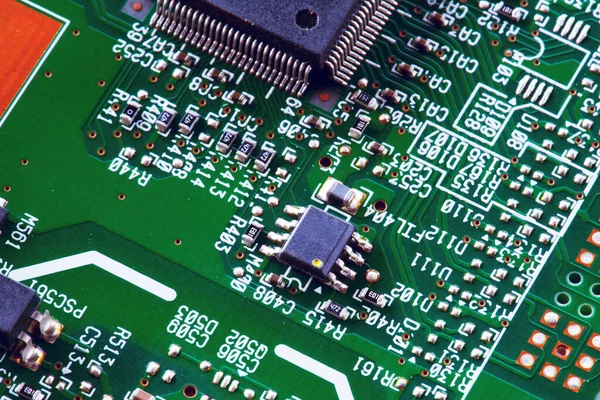 Abstract Microchip Circuit Board Computer — Stock Photo, Image