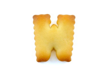 Alfabe yazı tipleri W beyaz arkaplanda kırpma yolu ile izole edildi