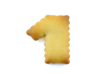 1 numara kırpma yolu ile beyaz arkaplanda izole edildi