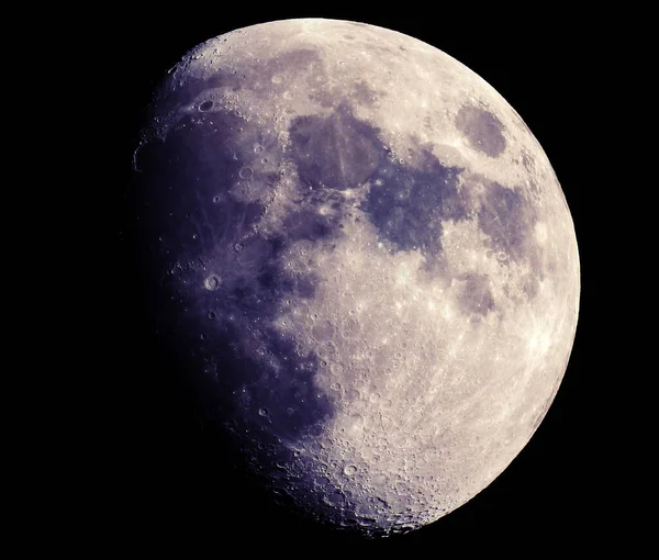 Hold Vagy Hold Sötét Égen — Stock Fotó