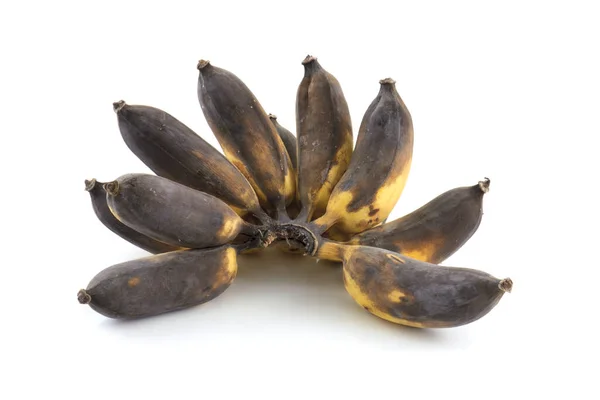 Banana Matura Isolata Fondo Bianco — Foto Stock