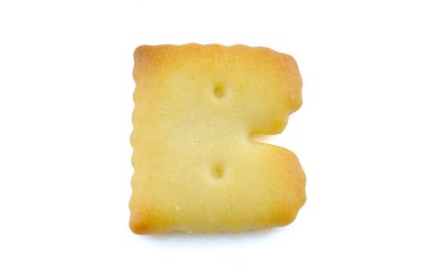 Alfabe yazı tipleri B beyaz arkaplanda kırpma yolu ile izole edildi