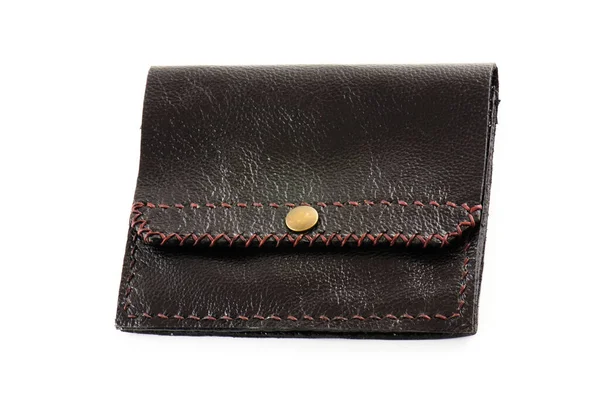 Deri çanta beyaz arka planda izole