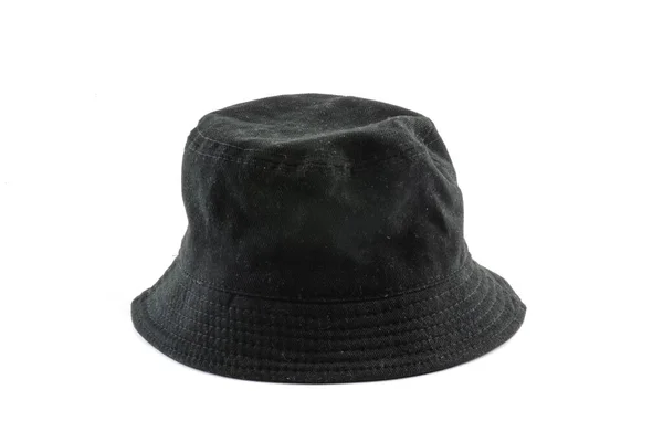 Черная Шляпа Изолирована Белом Фоне — стоковое фото