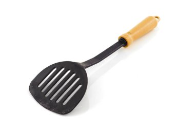 spatula çevirici beyaz arkaplanda izole edildi