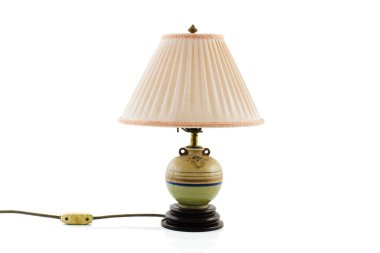 Masa lambası beyaz arkaplanda izole