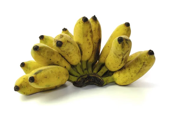 Banan Isolerad Vit Bakgrund — Stockfoto