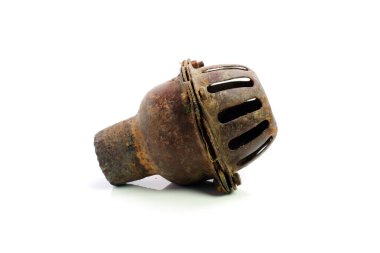 Ayak kapakçığı beyaz arkaplanda izole edildi