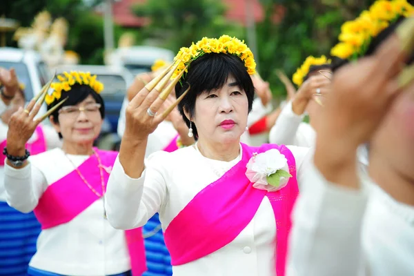 Chiang Mai Thailand Julho Festival Tailândia Por Doar Dinheiro Templo — Fotografia de Stock