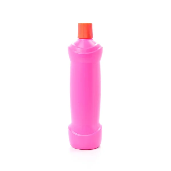 Bottiglia Rosa Isolata Sfondo Bianco — Foto Stock