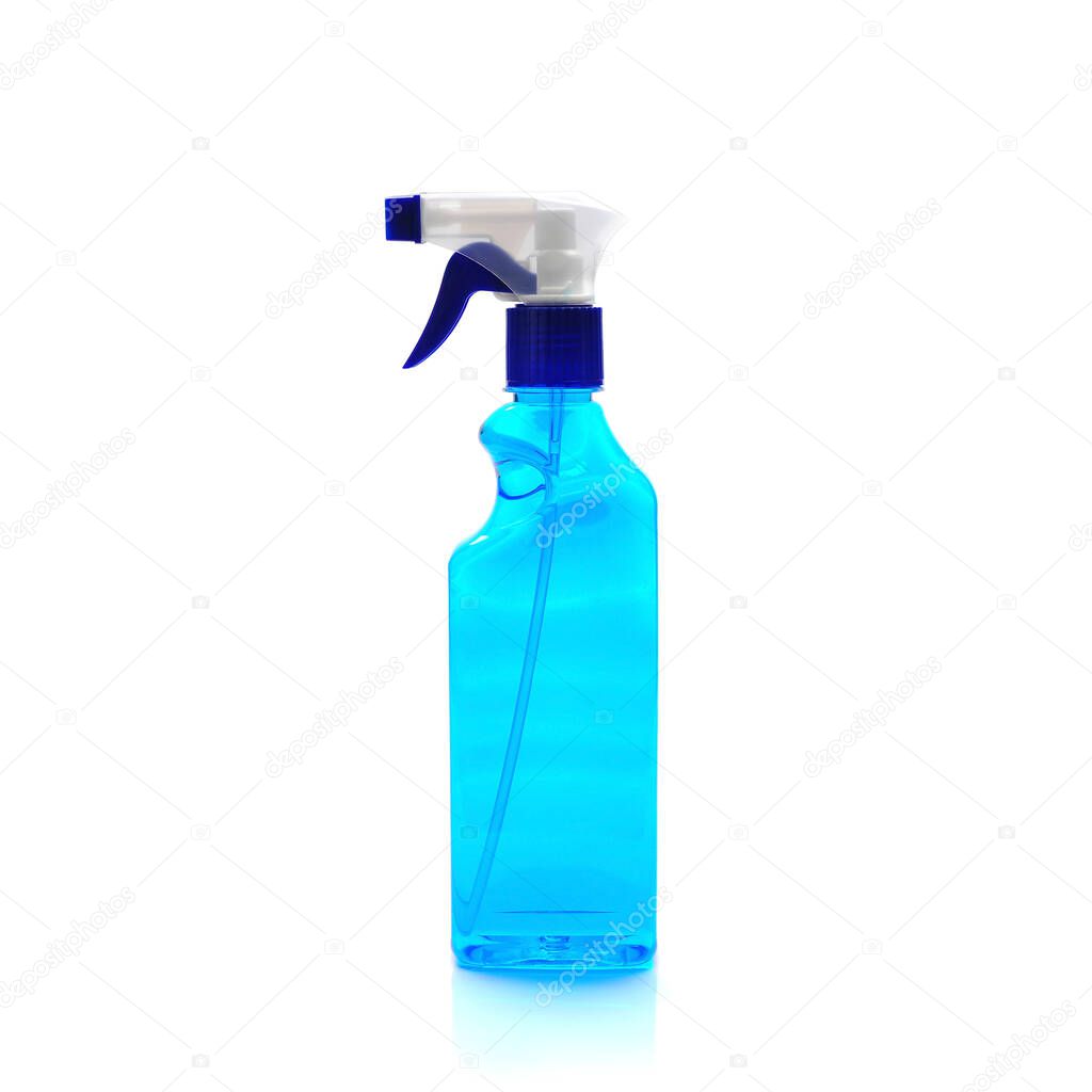 Spray cleaner isolated on white background