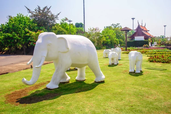 Estatua Elefante Escultura Parque — Foto de Stock