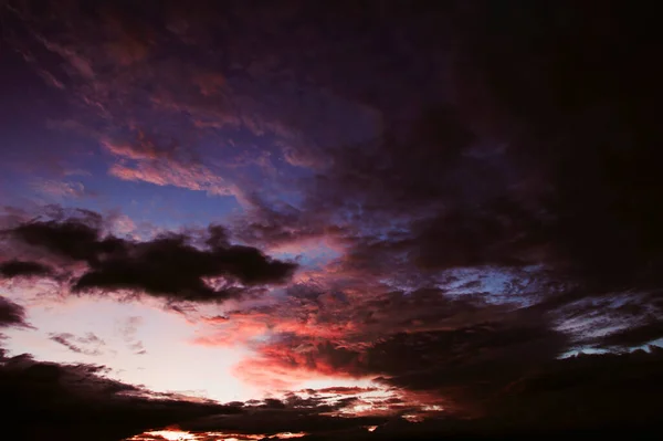 Résumé Ciel Dans Soirée Belles Couleurs — Photo