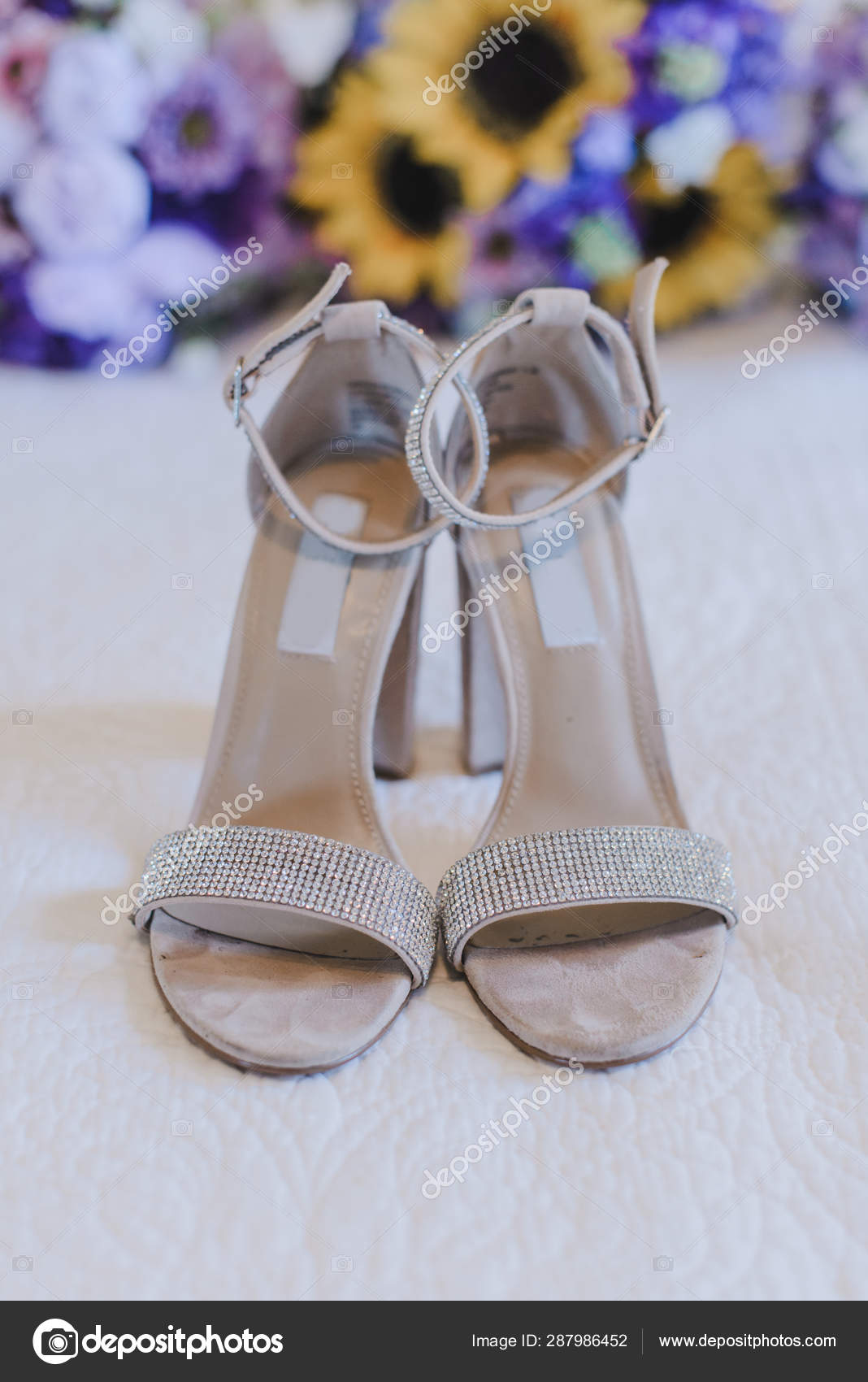 jeweled bridal shoes